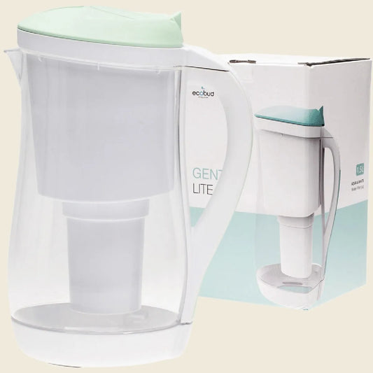 Gentoo Plastic Water Filter Jug Aqua & White 1500ml