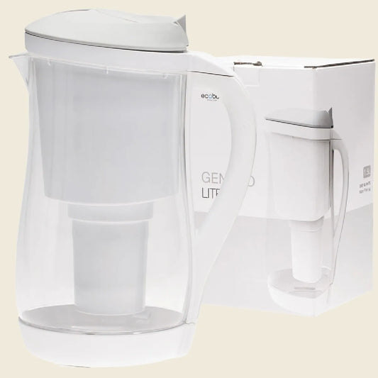 Gentoo Plastic Water Filter Jug Grey & White 1500ml