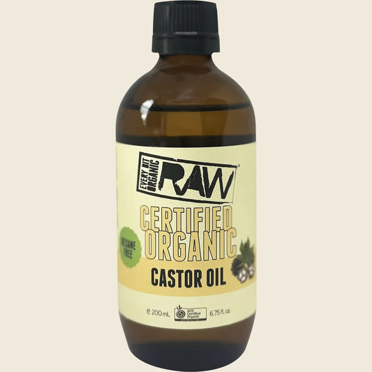 Castor Oil - Amber Glass Bottle 200ml