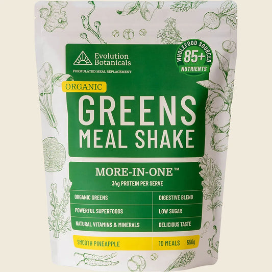 Organic Greens Meal Shake Smooth Pineapple 550g
