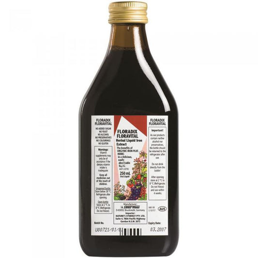 Floradix (by Salus) Floravital (liquid Iron Plus) Oral Liquid 250ml