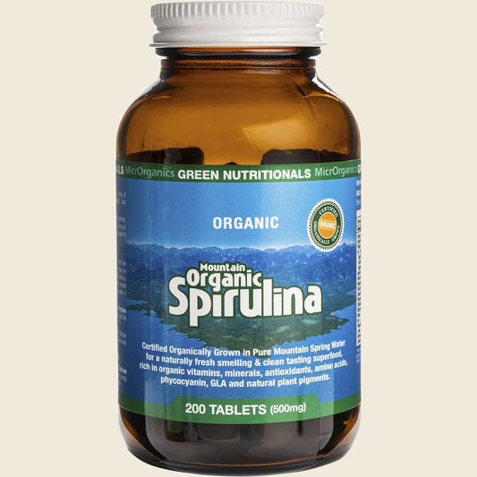 Green Nutritionals Mountain Organic Spirulina 500mg 200t