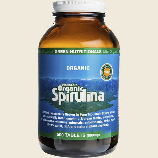 Green Nutritionals Mountain Organic Spirulina 500mg 500t