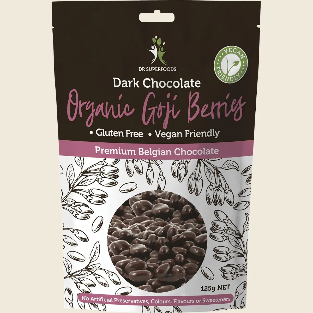 Goji Berries Organic Dark Chocolate 125g