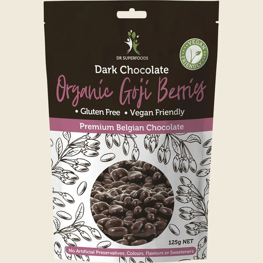 Goji Berries Organic Dark Chocolate 125g