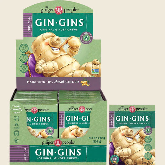 Gin Gins Ginger Candy Chewy Original 12x42g
