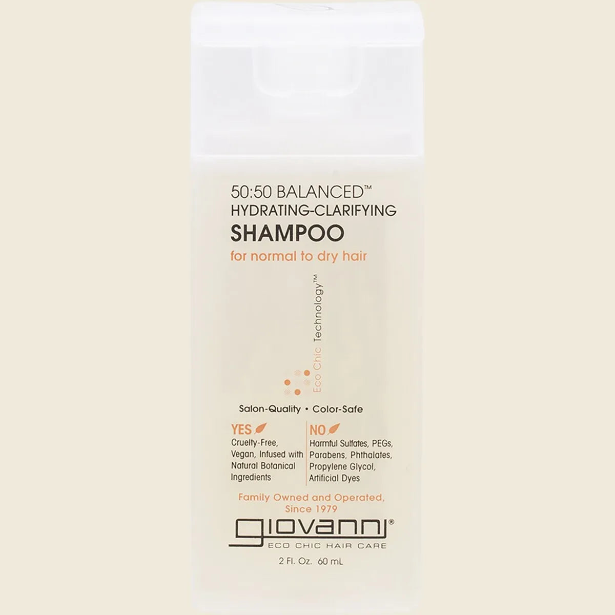 Giovanni Shampoo Mini 50/50 Balanced Normal/Dry Hair 60ml