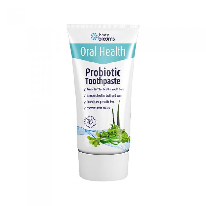 Henry Blooms Oral Health Probiotic Toothpaste Peppermint 100g