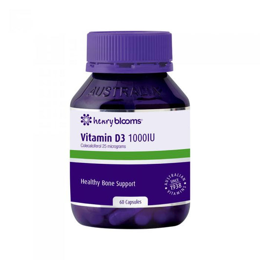 Henry Blooms Vitamin D3 1000 Iu 60c