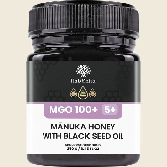 Hab Shifa Manuka Honey with Black Seed Oil MGO100+ 250g