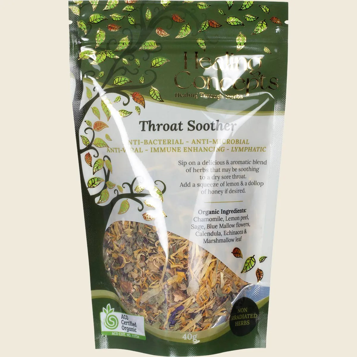 Healing Concepts Organic Blend Throat Soother 40g