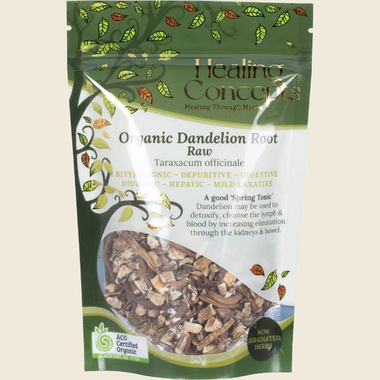 Healing Concepts Organic Dandelion Root Raw 50g