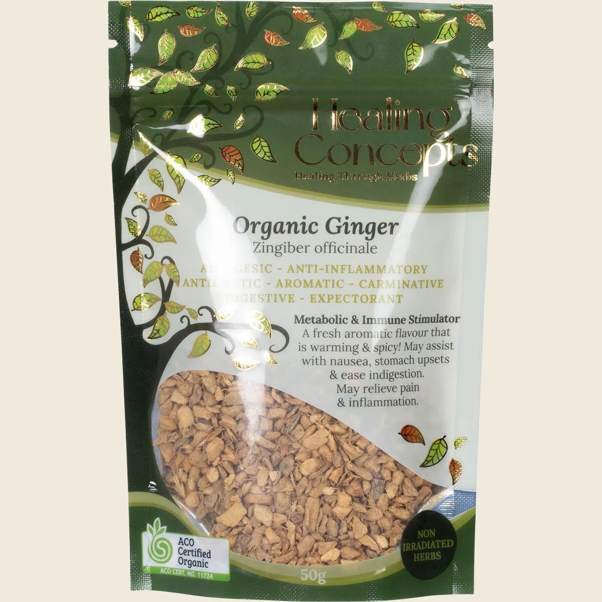 Healing Concepts Organic Ginger 50g