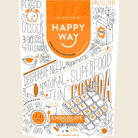 Happy Way Whey Protein Powder Chocolate 500g