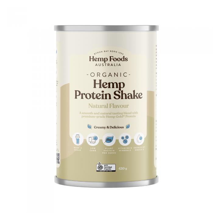 Hemp Foods Australia Organic Hemp Protein Shake Natural 420g