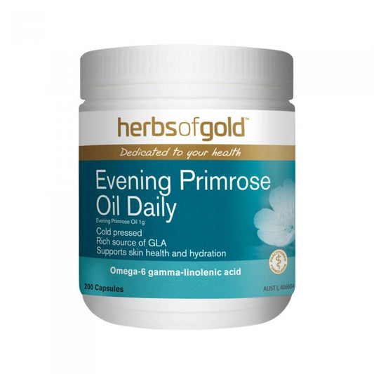 Herbs Of Gold Evening Primrose Oil Daily 1g 200c