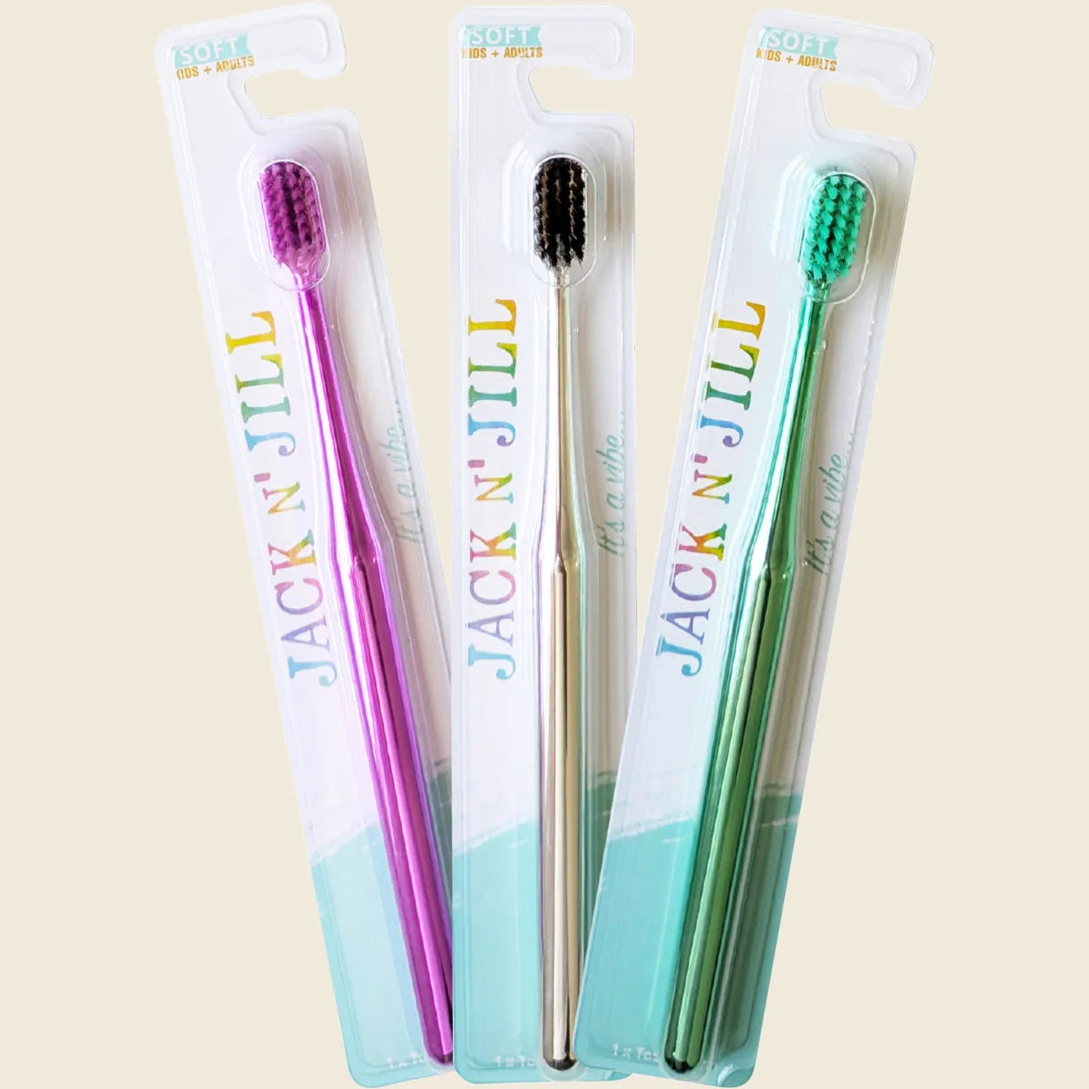 Toothbrush Kids & Adults Chrome Soft x8