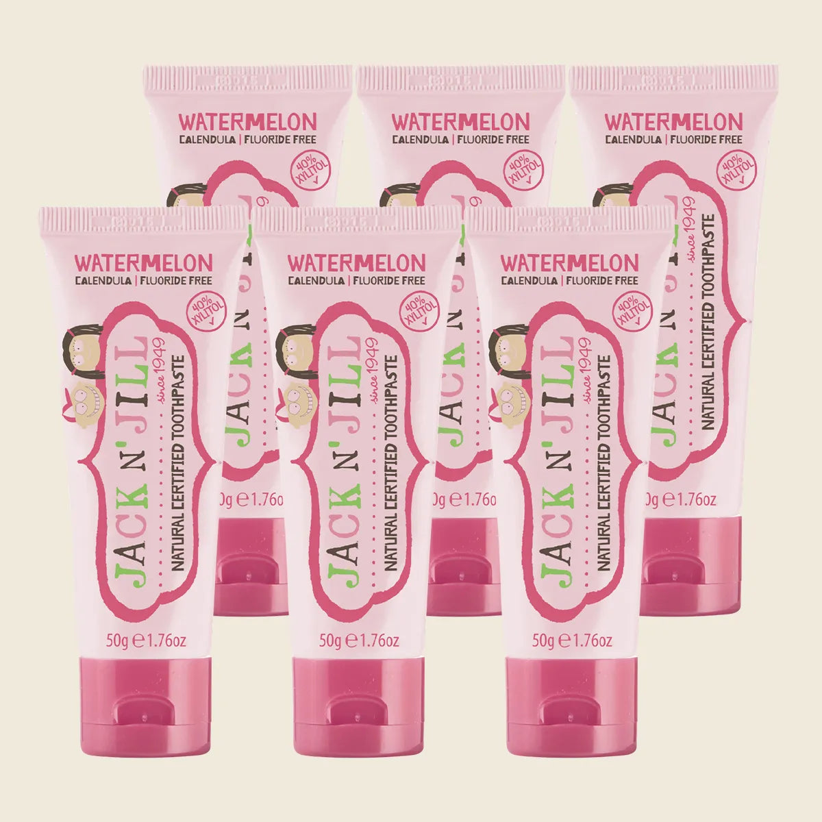Toothpaste Children Watermelon & Calendula 6x50g