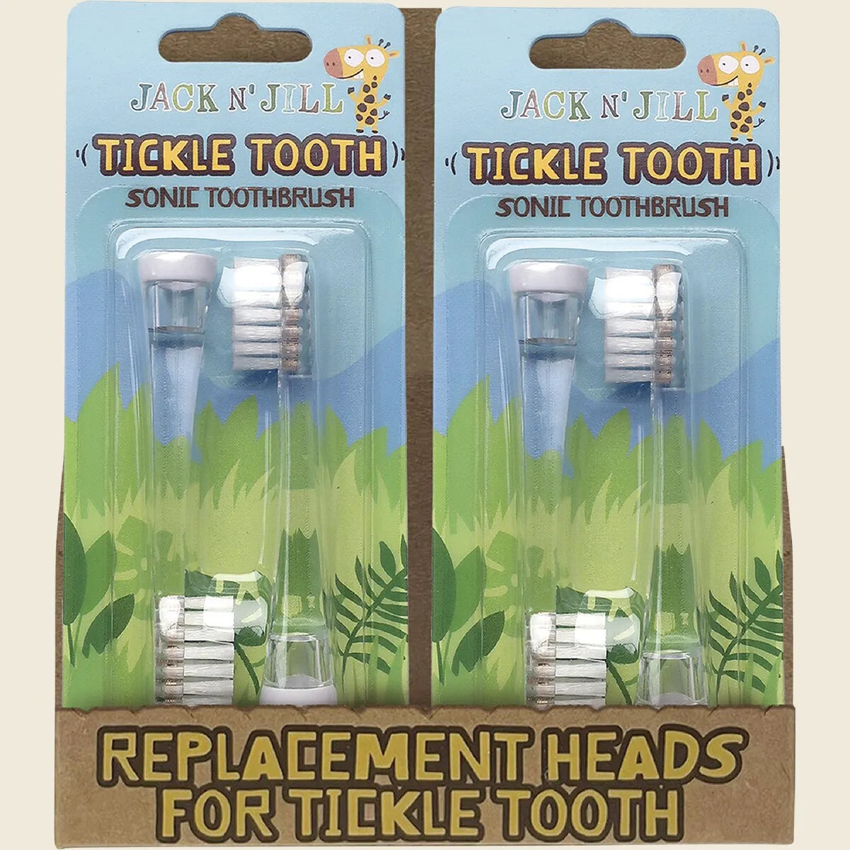 Replacement Heads Sonic Toothbrush Tickle Tooth 8x2pk