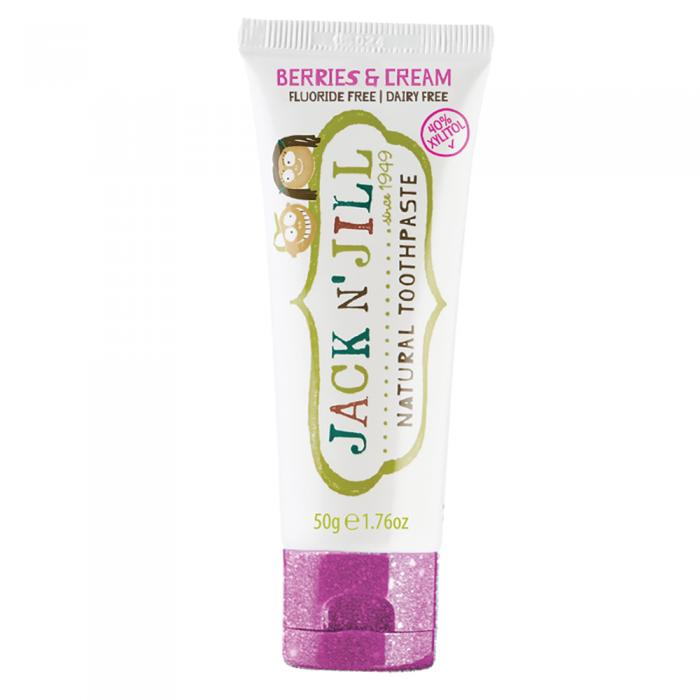 Jack N Jill Natural Toothpaste With Calendula (fluoride Free) Berries & Cream 50g