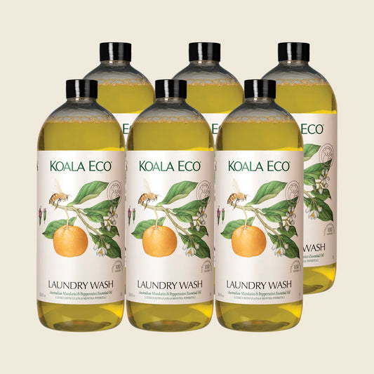 Koala Eco Laundry Wash Mandarin & Peppermint 6x1000ml