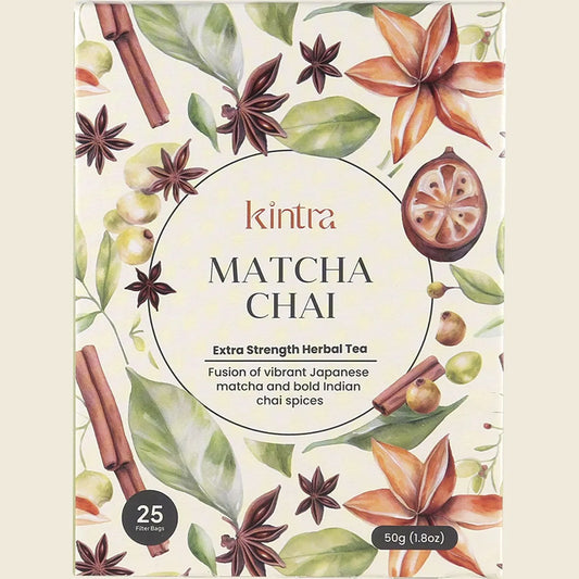 Kintra Blends Matcha Chai Tea Blend Tea Bags 25pk