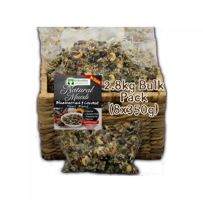 Kuranda Wholefoods Gluten Free Muesli Blueberry & Coconut (paleo Blend) 2.8kg