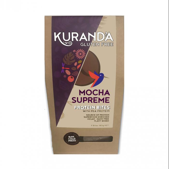Kuranda Wholefoods Gluten Free Protein Bites Mocha Supreme 20g X 9 Pack