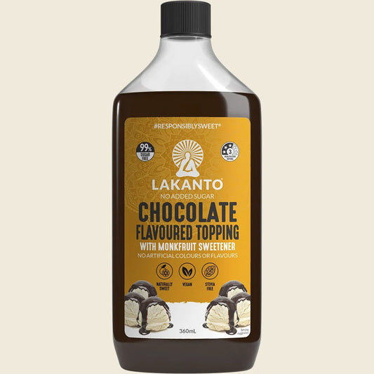 Chocolate Flavoured Topping with Monkfruit Sweetener 360ml