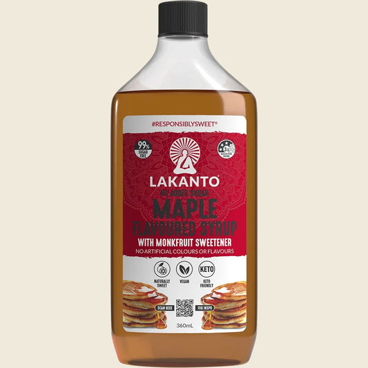 Lakanto Maple Flavoured Syrup with Monkfruit Sweetener 360ml