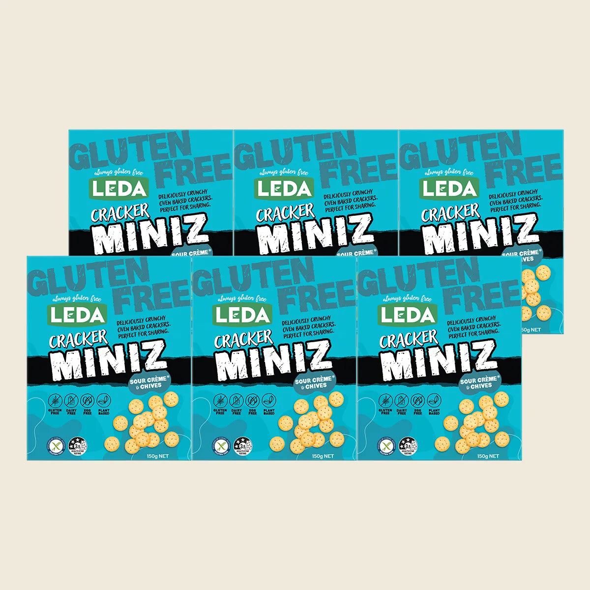 Cracker Miniz Sour Crème & Chives 6x150g