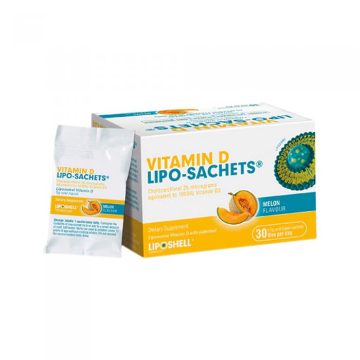 Lipo-sachets Vitamin D Melon Oral Liquid Sachets 5g X 30 Pack