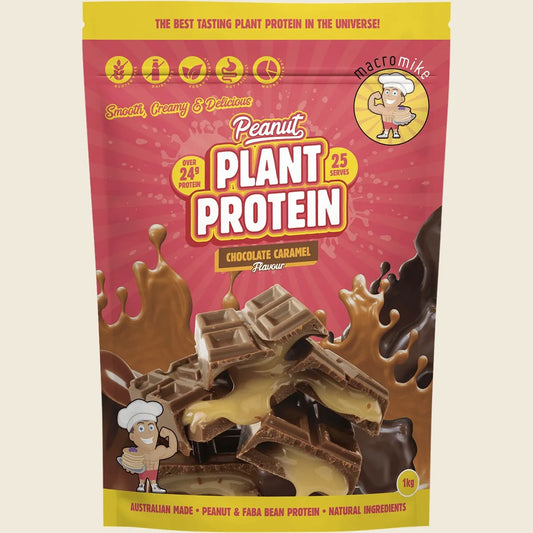 Macro Mike Peanut Plant Protein Chocolate Caramel 1kg