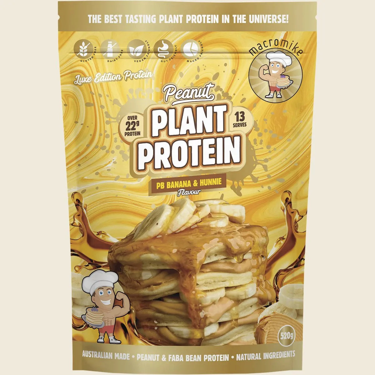 Peanut Plant Protein PB Banana & Hunnie 520g