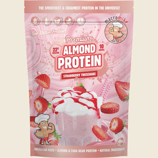 Premium Almond Protein Strawberry Thick Shake 400g