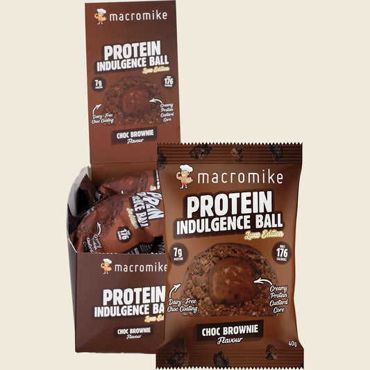 Macro Mike Protein Indulgence Ball Choc Brownie 12x40g