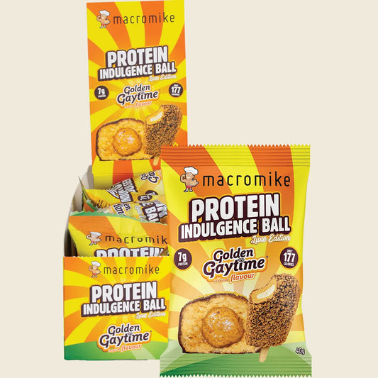 Macro Mike Protein Indulgence Ball Golden Gaytime 12x40g