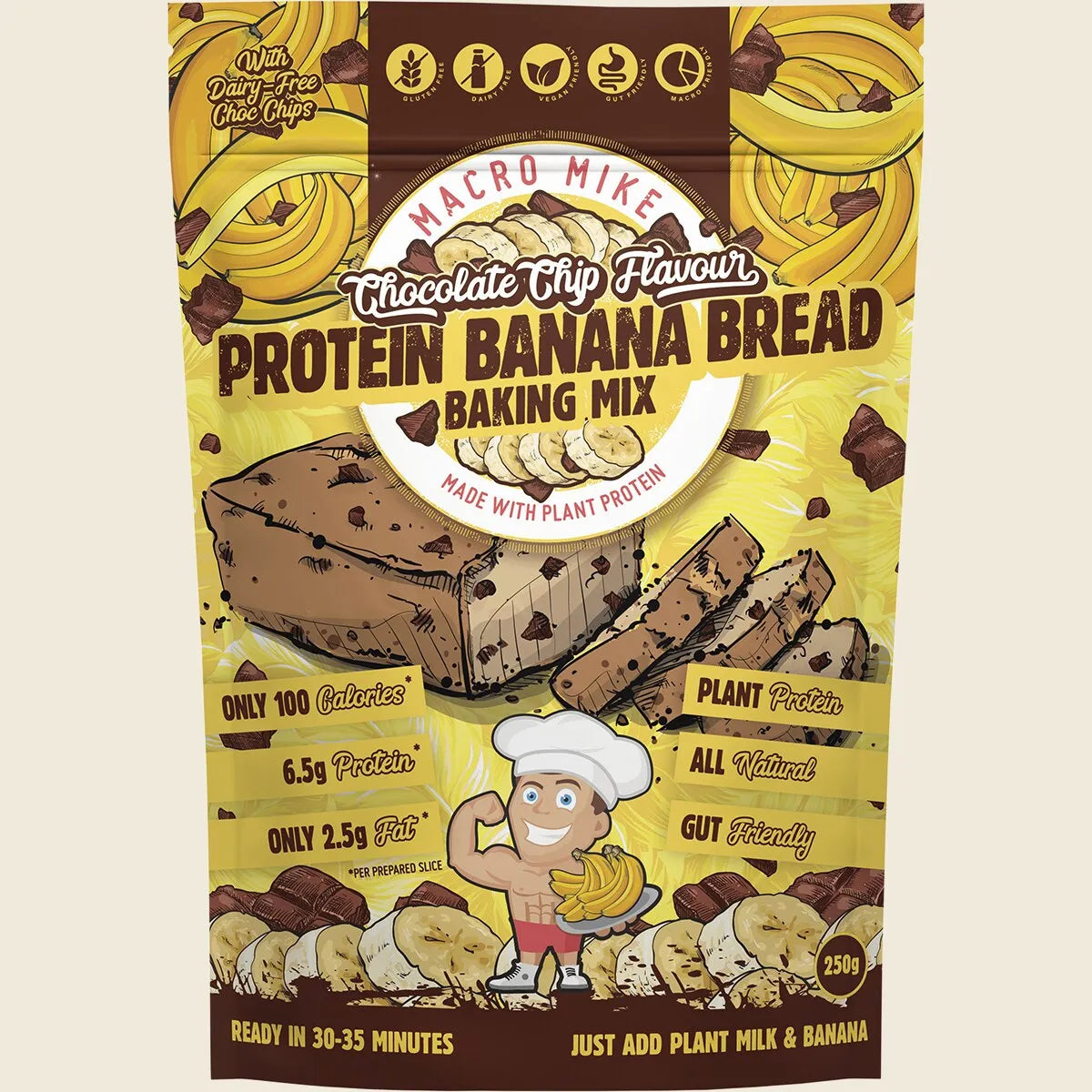 Protein Banana Bread Baking Mix Chocolate Chip 250g