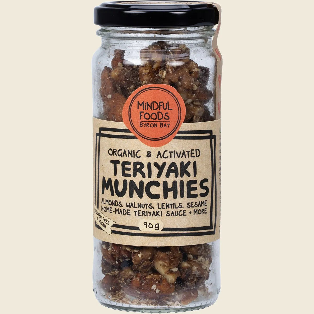 Mindful Foods Teriyaki Munchies Organic & Activated 90g