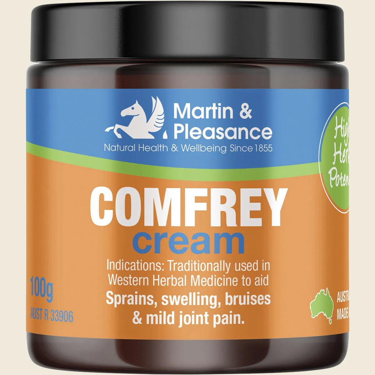 Martin & Pleasance All Natural Cream Comfrey 100g