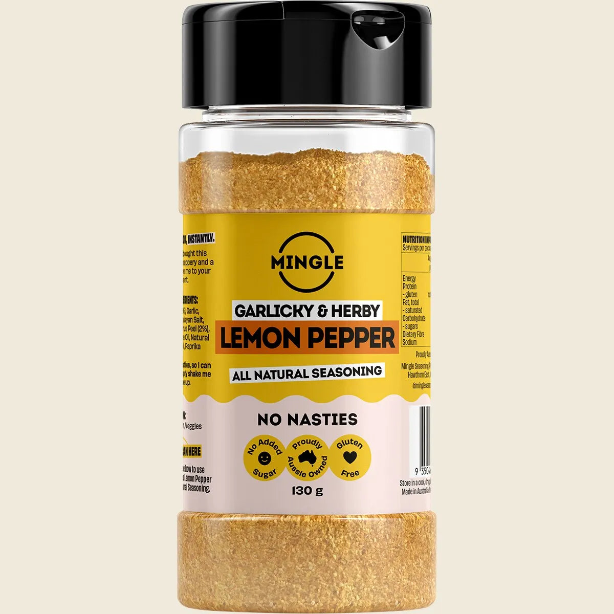 Lemon Pepper All Natural Seasoning 130g