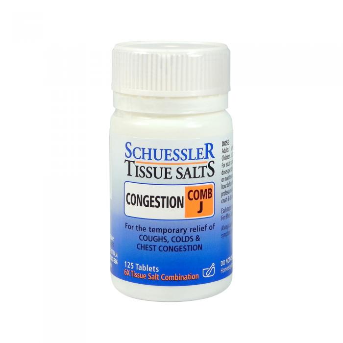 Martin & Pleasance Schuessler Tissue Salts Comb J (congestion) 125t