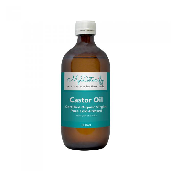 Mydetoxify Certified Organic Virgin Pure Cold-pressed Castor Oil 500ml