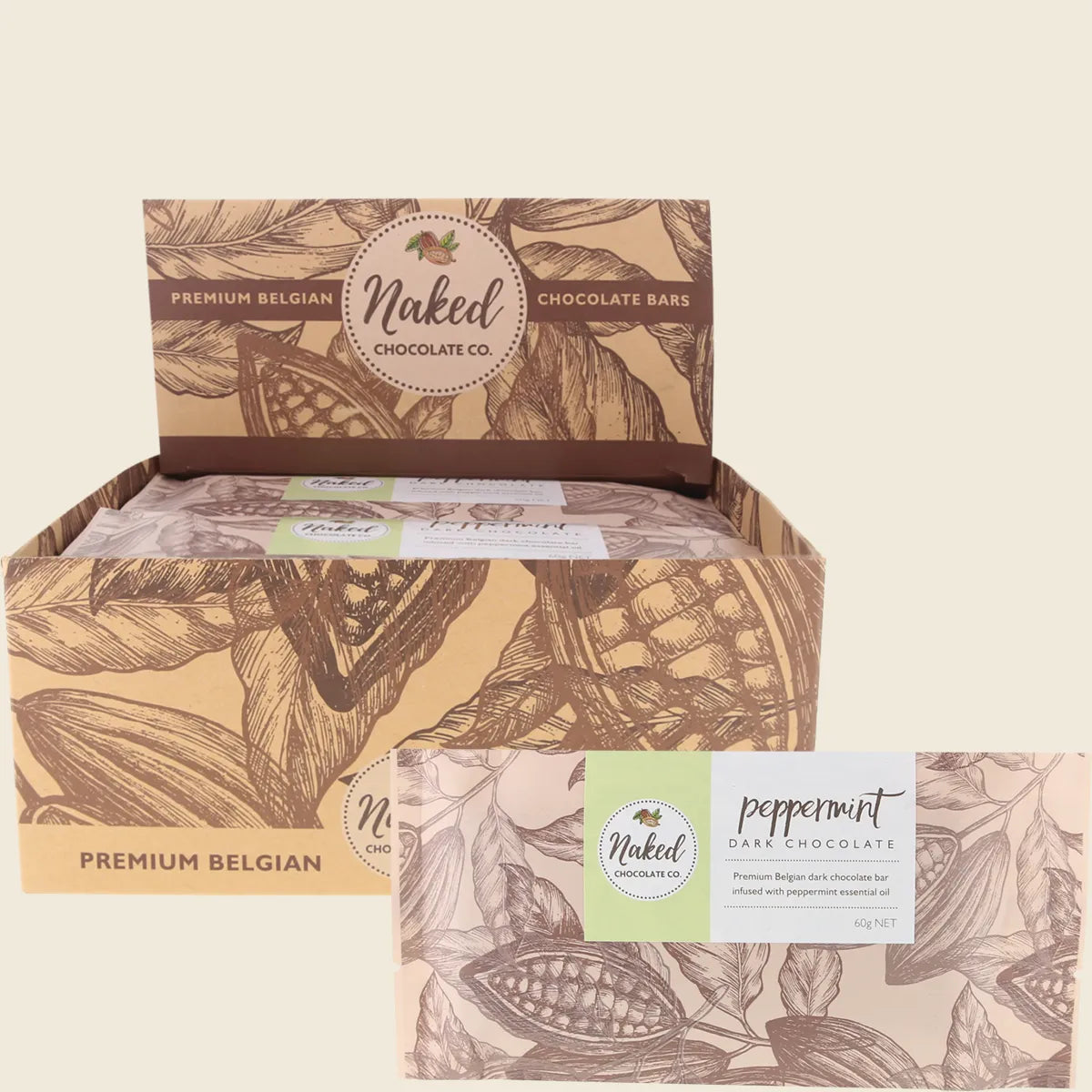 Dark Chocolate Bar Peppermint 16x60g