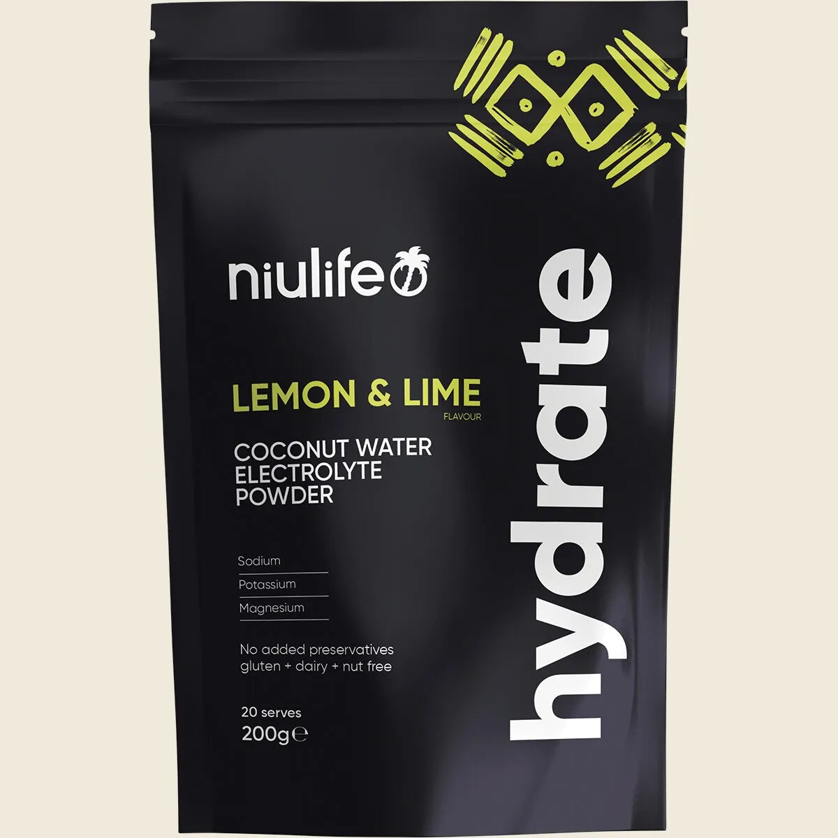 Hydrate Electrolyte Powder Lemon & Lime 200g