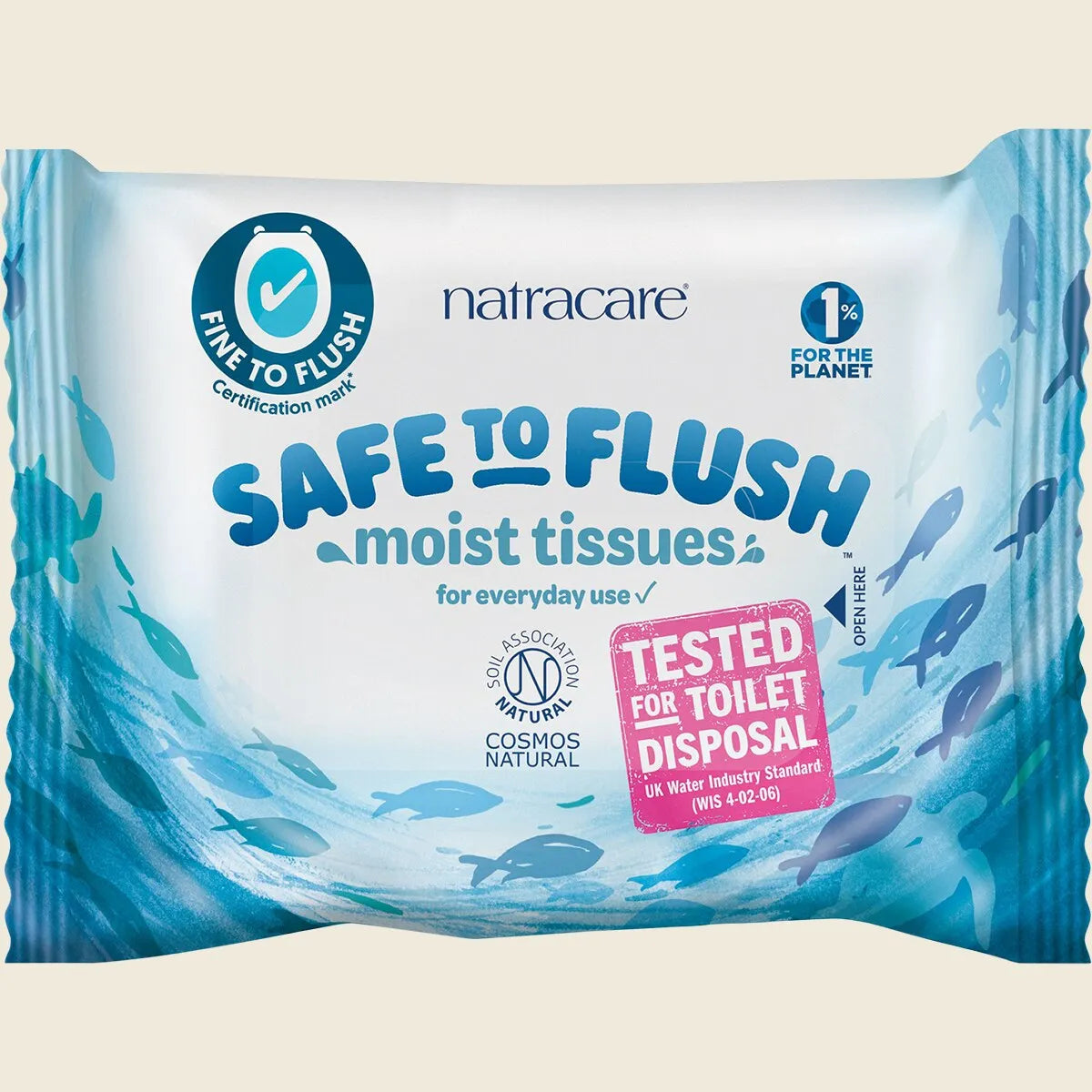 Natracare Moist Tissues Safe To Flush 30