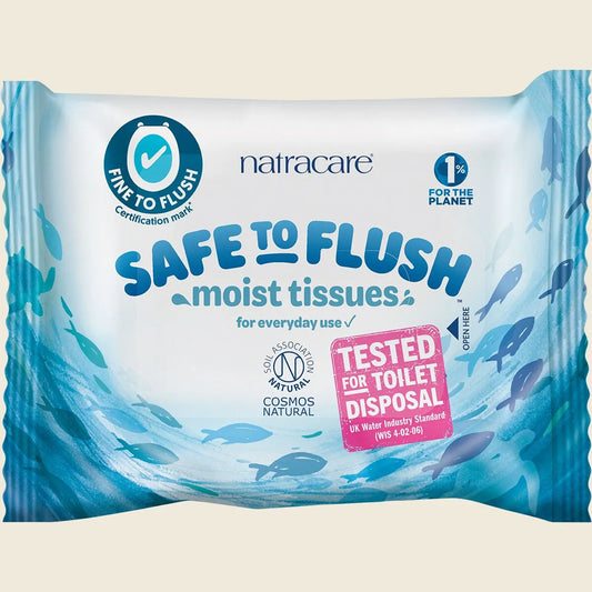 Natracare Moist Tissues Safe To Flush 30