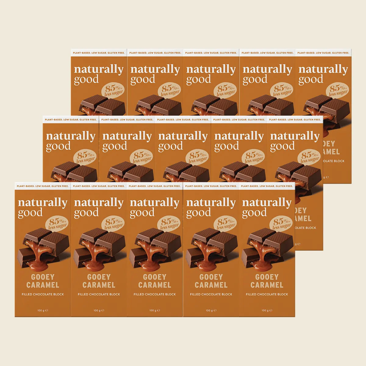 Filled Chocolate Block Gooey Caramel 15x100g
