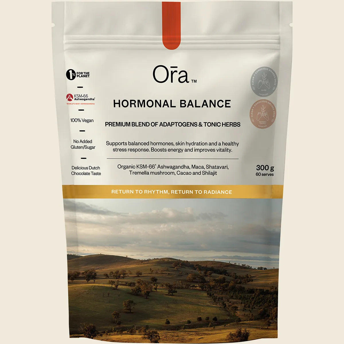 Ora Organic Hormonal Balance Chocolate Oral Powder 300g