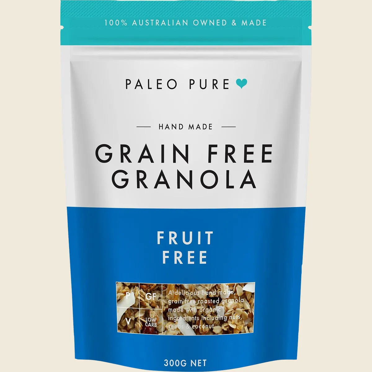 Paleo Pure Grain Free Granola Fruit Free 300g